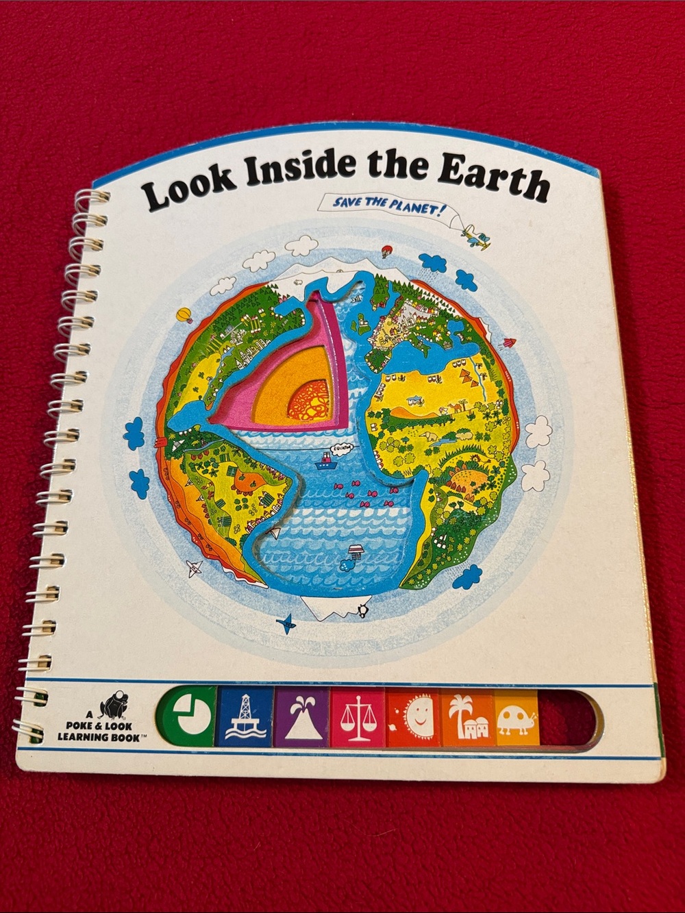 Look Inside The Earth Poke and Look Learning Book Homeschool Science Interactive